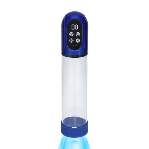 ENGAGE Metallic Blue – Automatyczna pompka do penisa i masturbator | Silnik 5200 RPM, wodoodporna