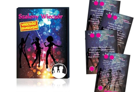 Szalony Wieczór na Mieście – Gra imprezowa na wieczór panieński | Karty z zadaniami Grajmy Razem Szalony Wieczór na Mieście – Gra imprezowa na wieczór panieński | Karty z zadaniami Grajmy Razem