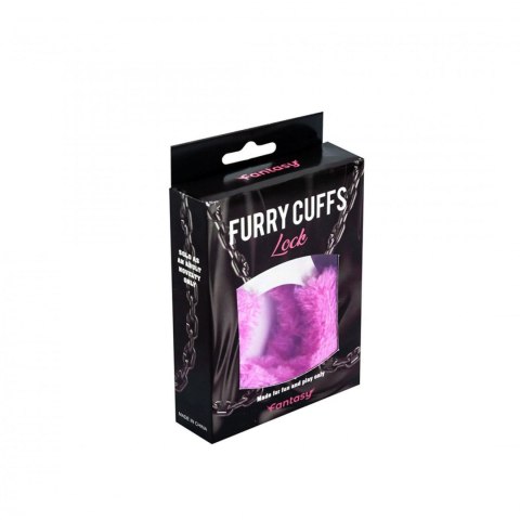 Metal handcuffs with pink furry Metal handcuffs with pink furry