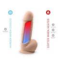 Wibrujące Dildo Termoaktywne z Pilotem i Przyssawką | Realistyczne Silikonowe Dildo Premium