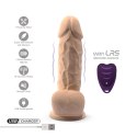 Wibrujące Dildo Termoaktywne z Pilotem i Przyssawką | Realistyczne Silikonowe Dildo Premium
