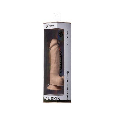Silexd Real Skin Model 1 (8”) Flesh – Realistyczne Dildo Termoaktywne z Jądrami i Rdzeniem SILEXPAN® Silexd Real Skin Model 1 (8”) Flesh – Realistyczne Dildo Termoaktywne z Jądrami i Rdzeniem SILEXPAN®