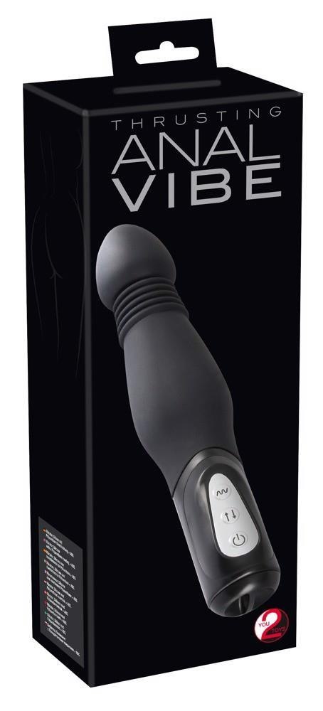 Y2T Black Thrusting Anal Vibe – Wibrujący wibrator analny | 7 trybów, 3 prędkości thrustingu