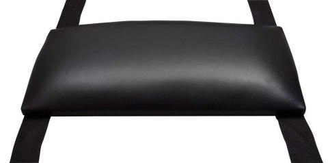 Huśtawka miłosna z oparciem i pętlami na nogi | Czarna, wytrzymała konstrukcja 100 kg