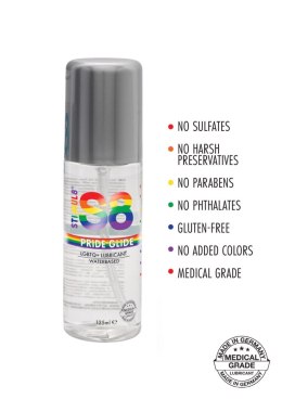 S8 WB Pride Glide Lube 125 ml Natural – Gęsty lubrykant wodny premium | Długotrwały poślizg i delikatna pielęgnacja