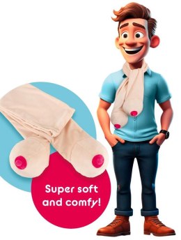 Scarf with two boobs