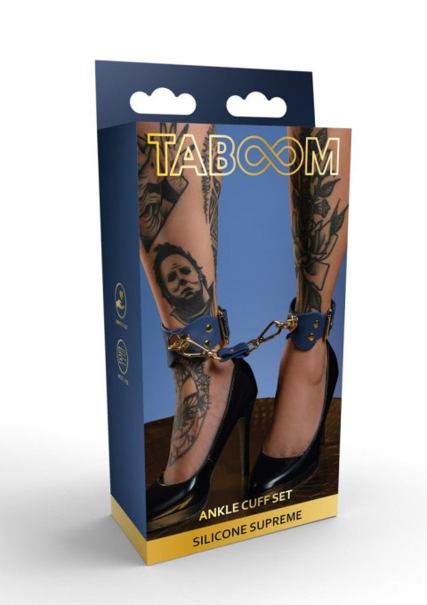Silicone Ankle Cuffs Set Blue – Silikonowe kajdanki na kostki TABOOM | Niebieska elegancja i zmysłowa kontrola Silicone Ankle Cuffs Set Blue – Silikonowe kajdanki na kostki TABOOM | Niebieska elegancja i zmysłowa kontrola