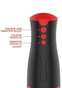 Masturbator Vibrating&Squeeze Black