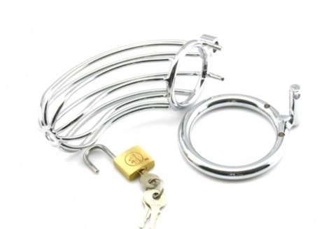 Prison Break Metal Large 50 mm | Męski pas cnoty z zamkiem – kontrola, dominacja i stalowa dyscyplina