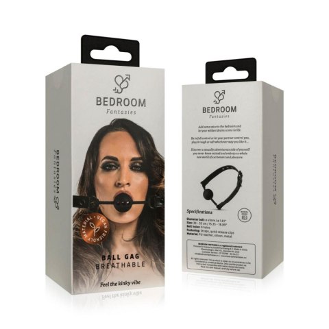 Bedroom Fantasies - Breathable Silicone Ball Gag Black