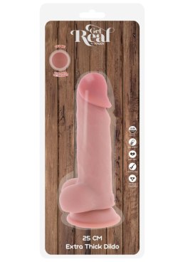 Deluxe Dual Density Thick Dildo TPE 25 cm