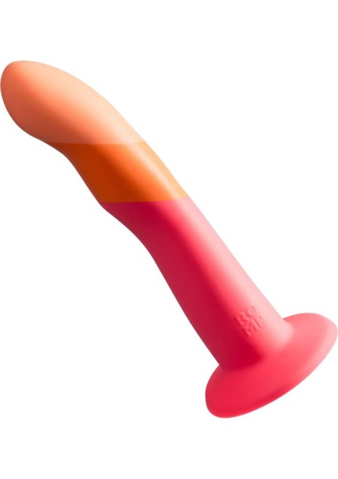 ROMP Dizi Pink – Zakrzywiony silikonowy dildo 7” do punktu G i P | Strap-On Compatible