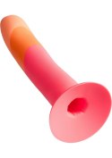 ROMP Dizi Pink – Zakrzywiony silikonowy dildo 7” do punktu G i P | Strap-On Compatible