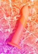 ROMP Dizi Pink – Zakrzywiony silikonowy dildo 7” do punktu G i P | Strap-On Compatible