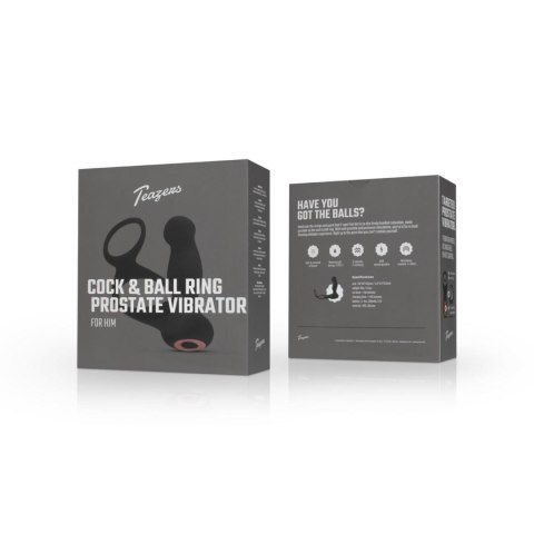 Teazers Cock & Ball Ring Prostate Vibrator with Remote Control