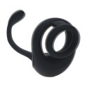Dual Motor Silicone Cockring with Prostate Stimulator - Black