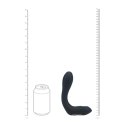 Vibrating Heating Bendable Tapping Silicone Prostate Stimulator - Black