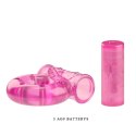 Vibrating Cock Ring & Condom Set - Pink