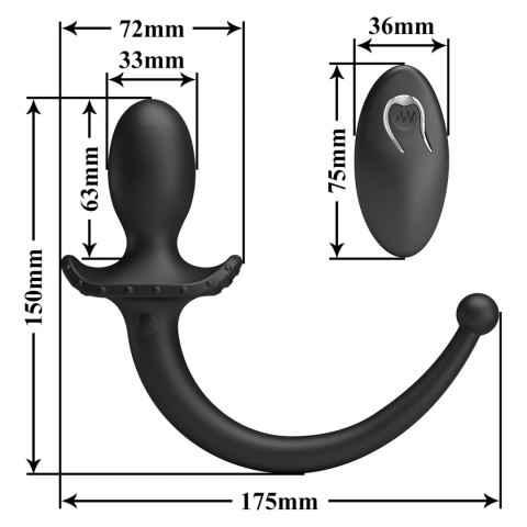 Mr. Play Remote Control Vibrating Anal Plug