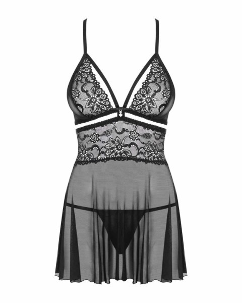 Bielizna-838-BAB-1 babydoll i stringi czarna L/XL Bielizna-838-BAB-1 babydoll i stringi czarna L/XL