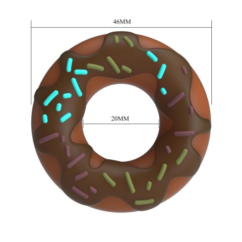 Pretty Love Choco Super Donut Silicone Cock Ring