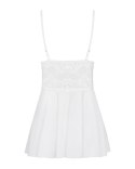 Bielizna-810-BAB-2 babydoll i stringi biała L/XL