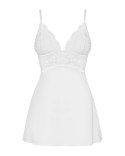 Bielizna-810-BAB-2 babydoll i stringi biała L/XL