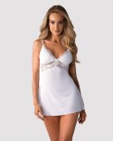 Bielizna-810-BAB-2 babydoll i stringi biała L/XL