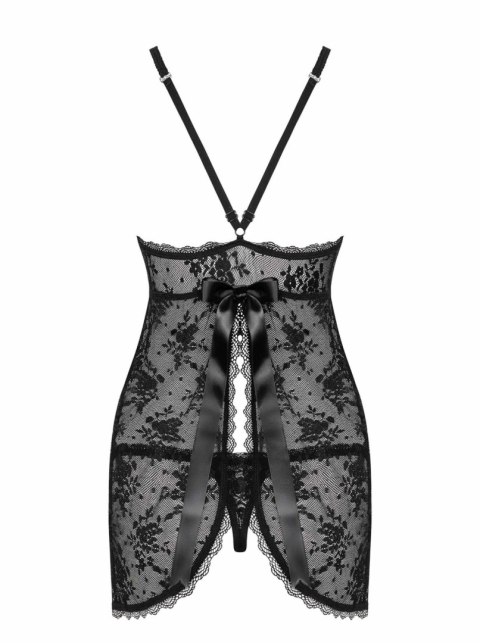 Bielizna-Behindy babydoll i stringi czarne L/XL Bielizna-Behindy babydoll i stringi czarne L/XL