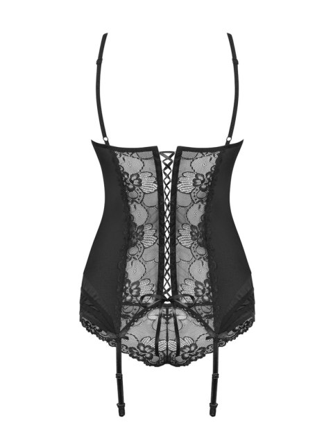 Bielizna-Heartina gorset i figi czarny S/M Bielizna-Heartina gorset i figi czarny S/M