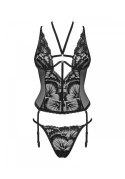 Bielizna-Alessya gorset czarny M/L