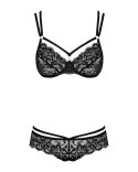 Bielizna-860-SET-1 komplet 2-częściowy czarny L/XL