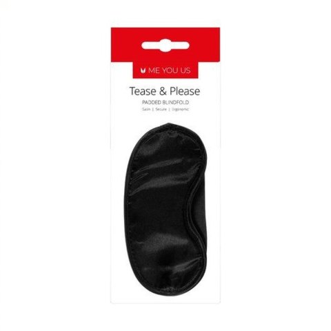Maska- Me You Us Tease And Please Padded Blindfold Black Maska- Me You Us Tease And Please Padded Blindfold Black