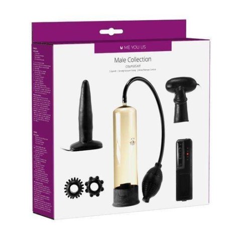 Me You Us Male Collection Couples Kit Black Me You Us Male Collection Couples Kit Black