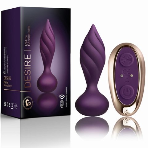 Rocks-Off - Petite Sensations Desire Vibrating Anal Plug - Purple Rocks-Off - Petite Sensations Desire Vibrating Anal Plug - Purple