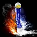 Azure Temptation™ – Szklany Dildo 7.5” | Glass Romance Blue Edition