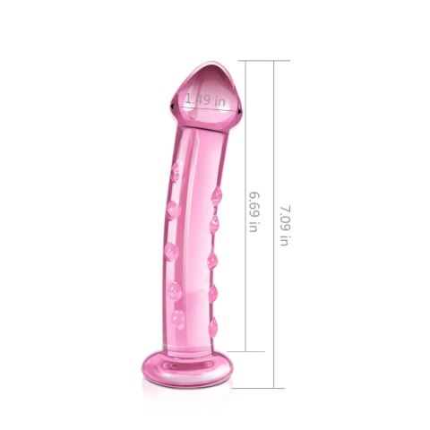 Rose Lust™ – Szklany Dildo 7.5” | Glass Romance Pink Collection Rose Lust™ – Szklany Dildo 7.5” | Glass Romance Pink Collection