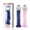 Crystal Blush™ – Szklany Dildo 7.5” | Glass Romance Pink Edition