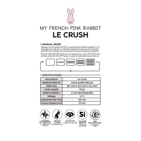 Le Crush Noir - App controlled Le Crush Noir - App controlled
