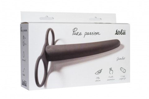 Pure Passion Gimlet Double Penetration Nozzle black Pure Passion Gimlet Double Penetration Nozzle black