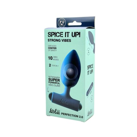 Anal Plug with Rechargeable Bullet Spice it Up Perfection 2.0 Anal Plug with Rechargeable Bullet Spice it Up Perfection 2.0