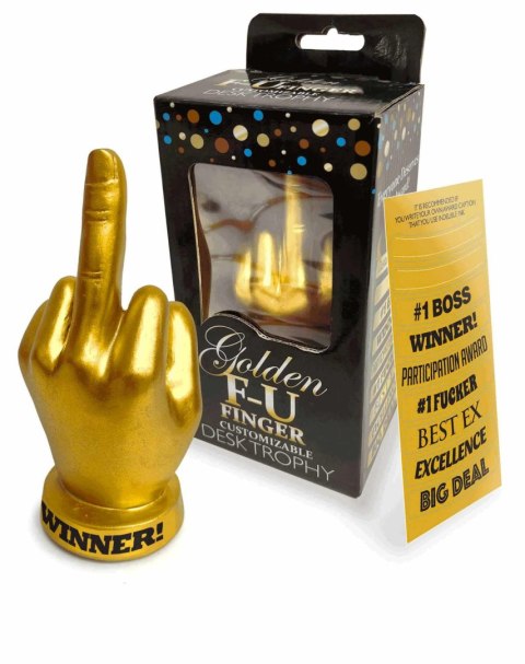 Golden F-U Finger Trophy Golden F-U Finger Trophy