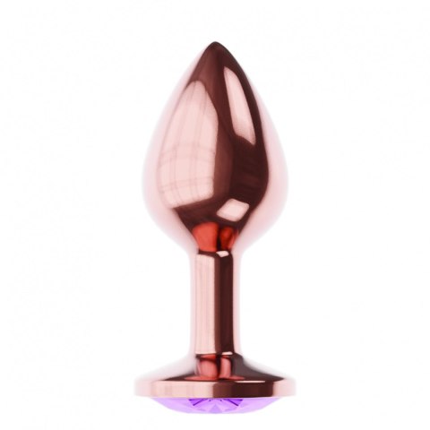 Plug-Butt Plug Diamond Amethyst Shine L Rose Gold Plug-Butt Plug Diamond Amethyst Shine L Rose Gold