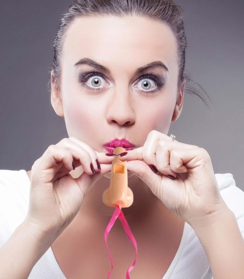 Super Fun Penis Party Whistles, 6pk Super Fun Penis Party Whistles, 6pk
