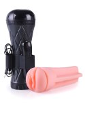 NeoFlash™ Vultex CyberSkin Masturbator Wibrujący z Wnętrzem RealFeel™ w Formie Latarki | Cyber Skin | Ultra-Realistyczna Wagina