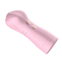 LUMIVOX™ TalkPink 7+7 Masturbator USB z Funkcją Wibracji, Pulsacji, Światła i Trybem Głosowym | 7+7 Trybów | Różowy