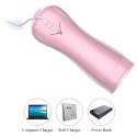 LUMIVOX™ TalkPink 7+7 Masturbator USB z Funkcją Wibracji, Pulsacji, Światła i Trybem Głosowym | 7+7 Trybów | Różowy
