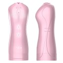 LUMIVOX™ TalkPink 7+7 Masturbator USB z Funkcją Wibracji, Pulsacji, Światła i Trybem Głosowym | 7+7 Trybów | Różowy