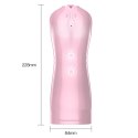 LUMIVOX™ TalkPink 7+7 Masturbator USB z Funkcją Wibracji, Pulsacji, Światła i Trybem Głosowym | 7+7 Trybów | Różowy