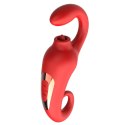 MERFIA™ LickPulse 2in1 | Wibrator + Symulacja Języka | 10 Funkcji Wibracji + 10 Trybów Lizania | USB